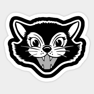 pink manx Sticker